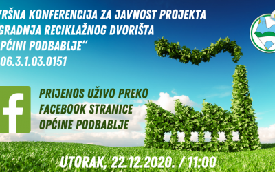 Završna konferencija “Izgradnja reciklažnog dvorišta u općini Podbablje“
